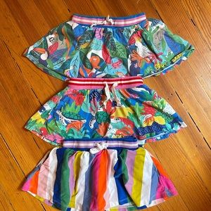 Bundle / Lot of 3 Mini Boden skorts. Size 4-5Y.